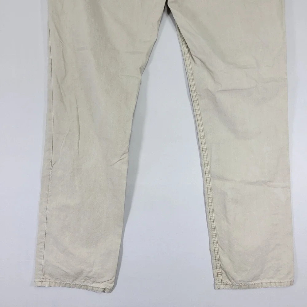 Polo Ralph Lauren Men's‎ Beige Jean Pants Varick Slim Striaght Size 36 x 32